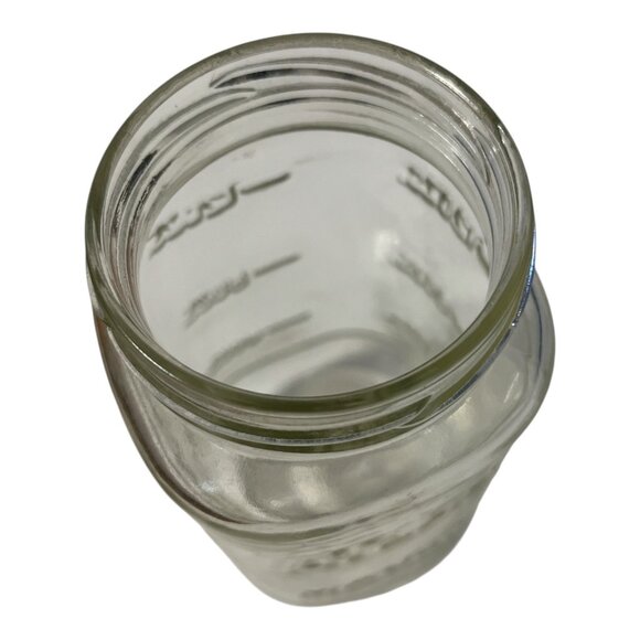 Vintage Atlas Mason Jar – Clear Glass Quart Canning Jar – Mid 20th Century - Picture 3 of 6